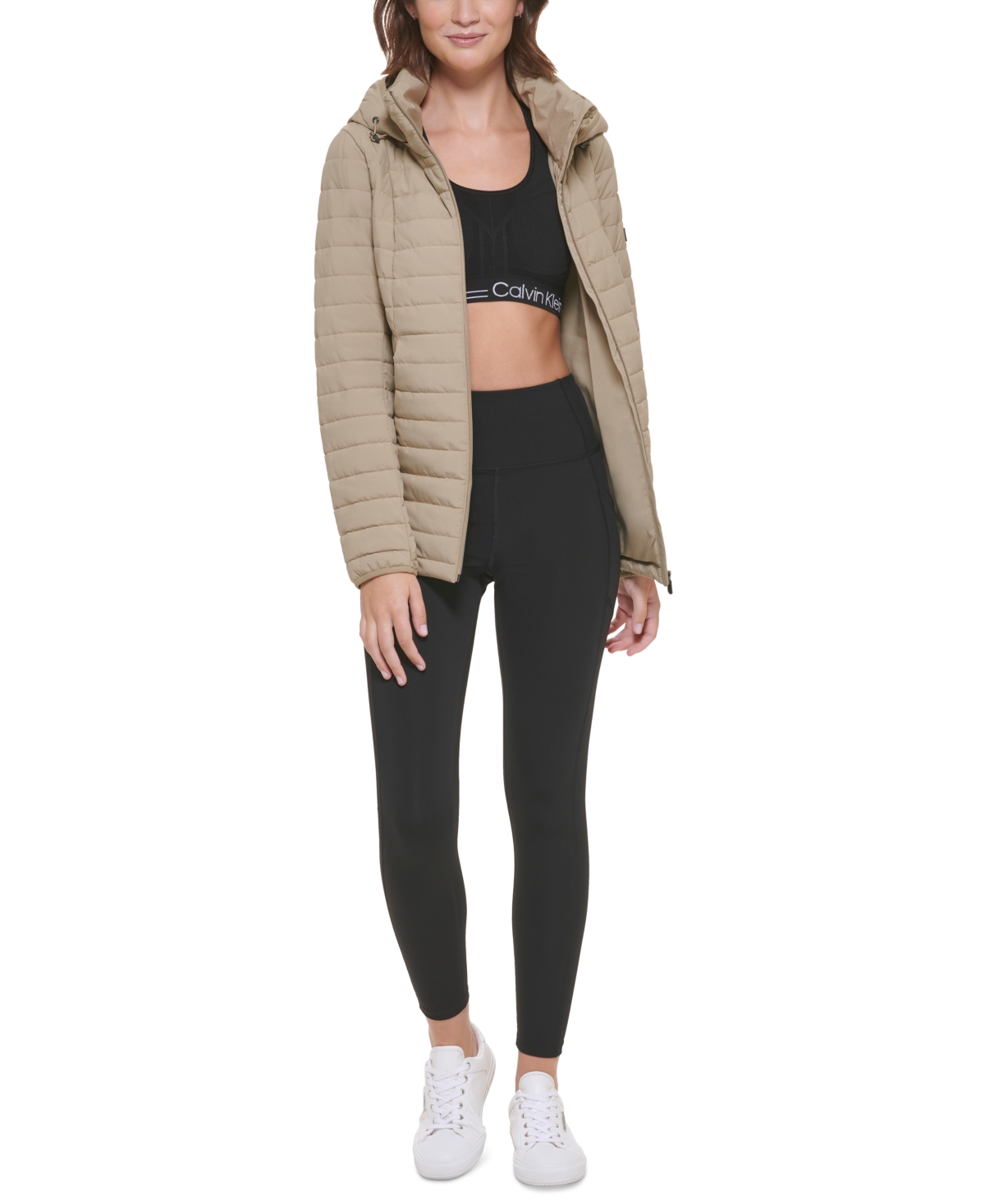 Calvin klein performance best sale quilted puffer jacket