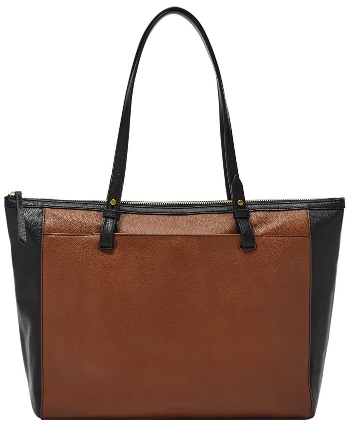 Fossil Rachel Leather Tote Bag - Macy's