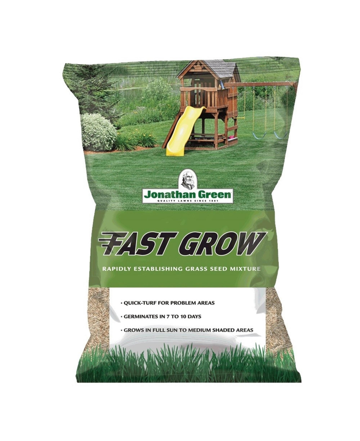 Fast Grow Grass Seed Mixture, 25lb bag - Green