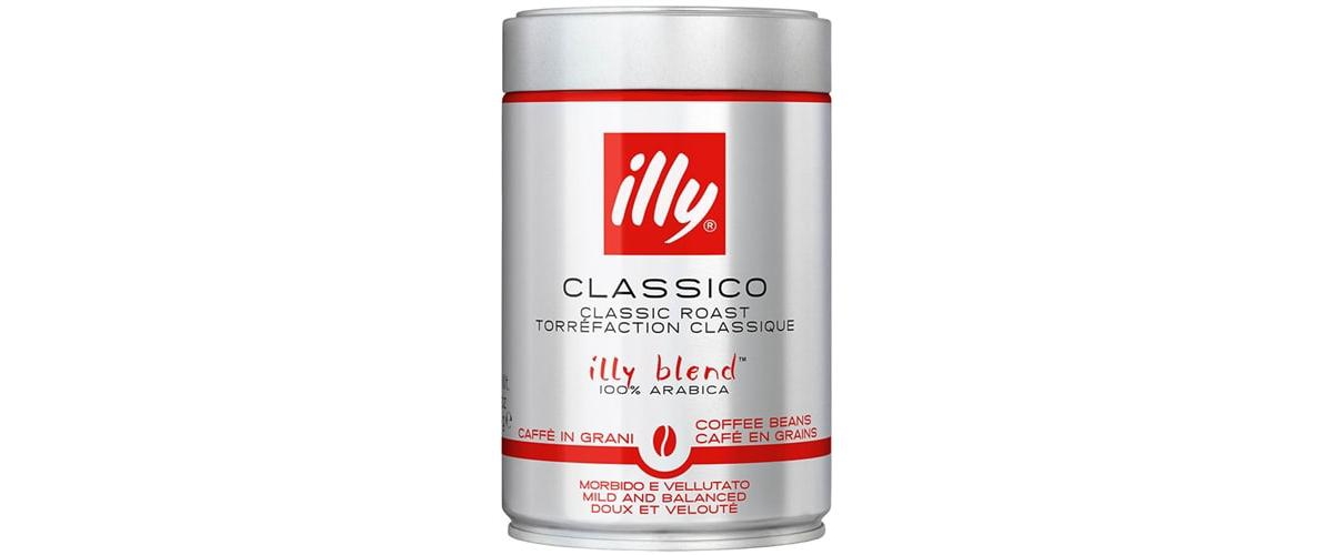 Illy Classico Medium Roast Whole Beans Coffee (Pack of 2)