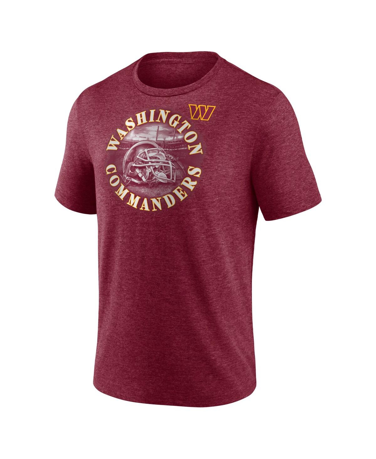 Shop Fanatics Men's  Heathered Burgundy Washington Commanders Sporting Chance T-shirt