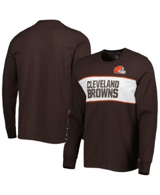 Men's Brown Cleveland Browns Peter Team Long Sleeve T-shirt