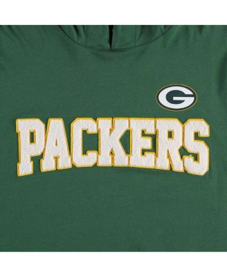 Men's Green, White Green Bay Packers Alex Long Sleeve Hoodie T-shirt