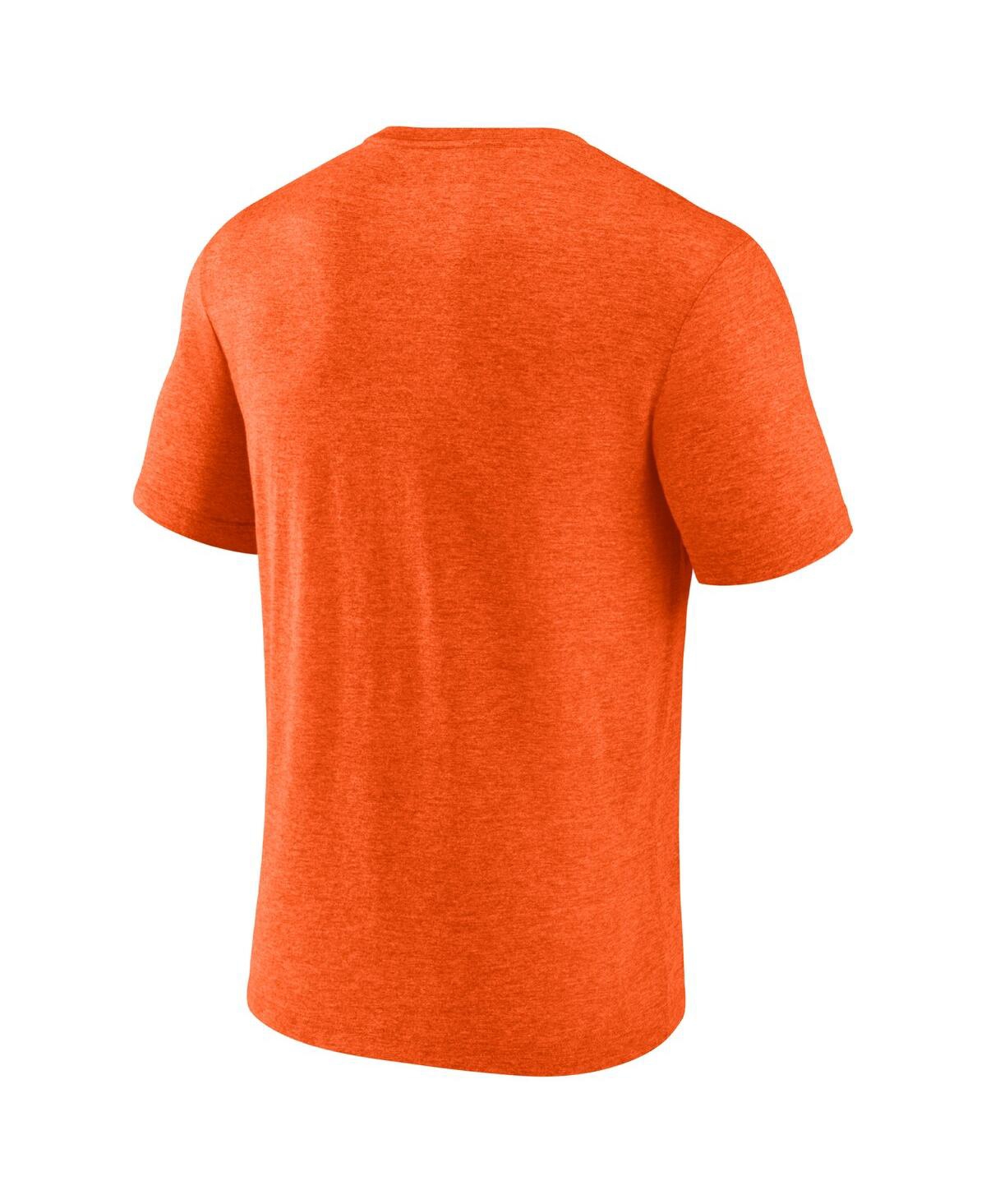 Shop Fanatics Men's  Heathered Orange Cleveland Browns Tri-blend Sporting Chance T-shirt