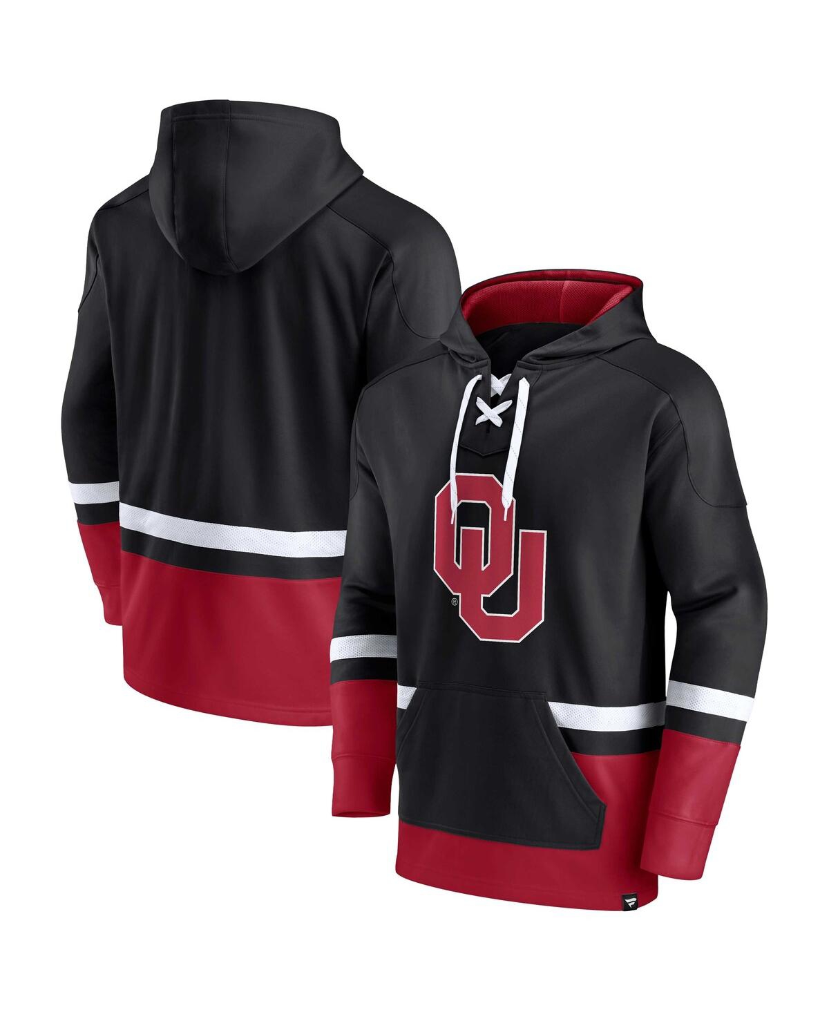 Fanatics Branded Black Oklahoma Sooners First Battle Pullover Hoodie In Black