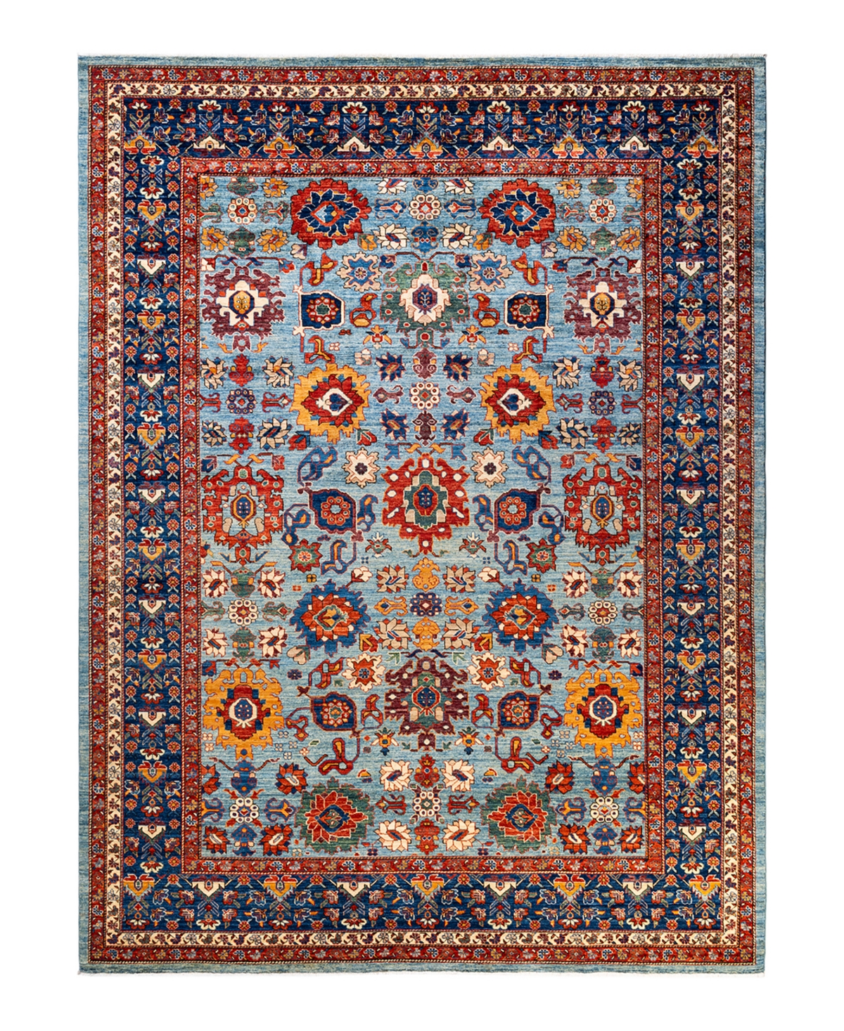 Adorn Hand Woven Rugs Serapi M1973 8'10in x 11'6in Area Rug - Mist