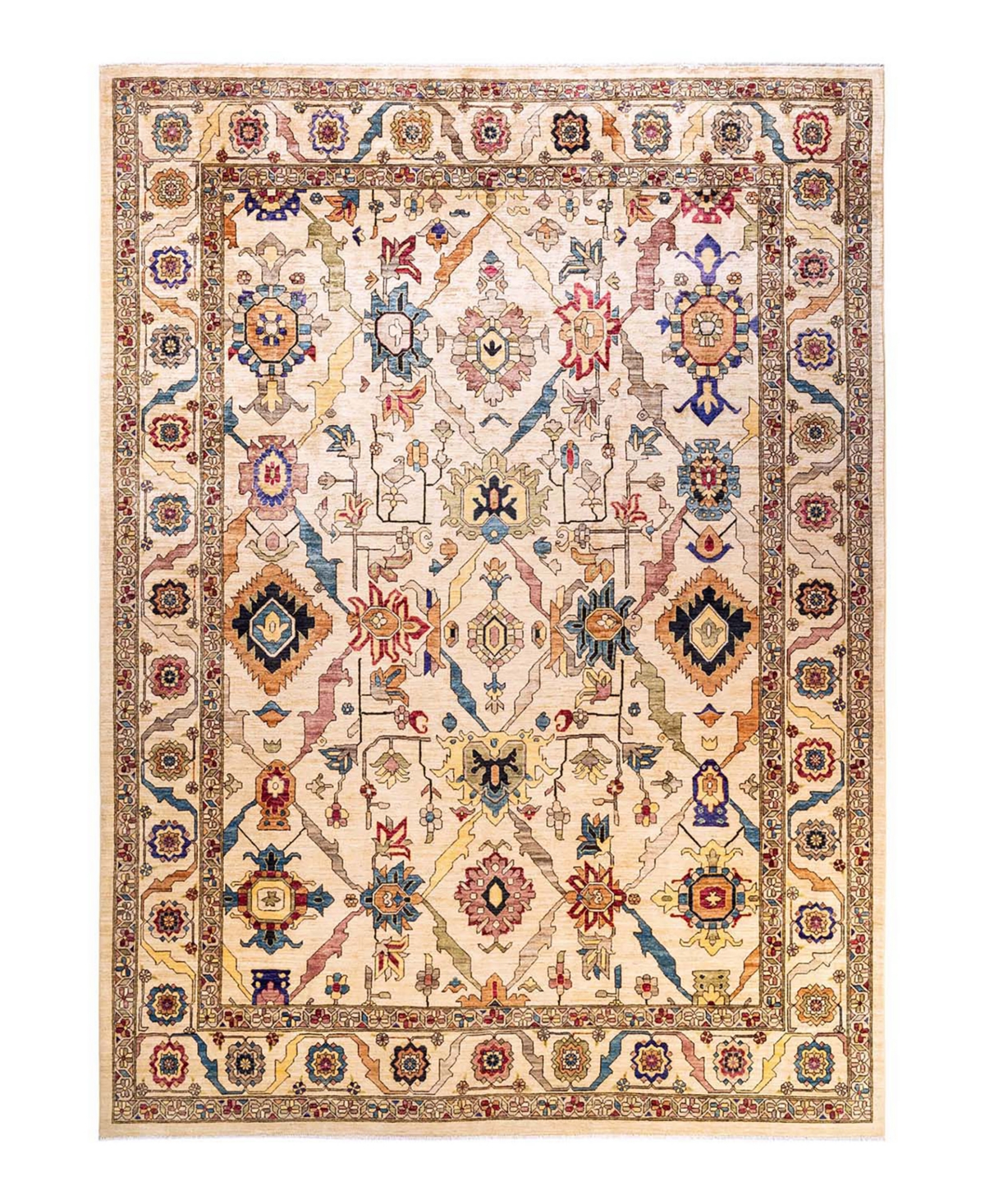 Adorn Hand Woven Rugs Serapi M1973 8'10in x 12'1in Area Rug - Ivory