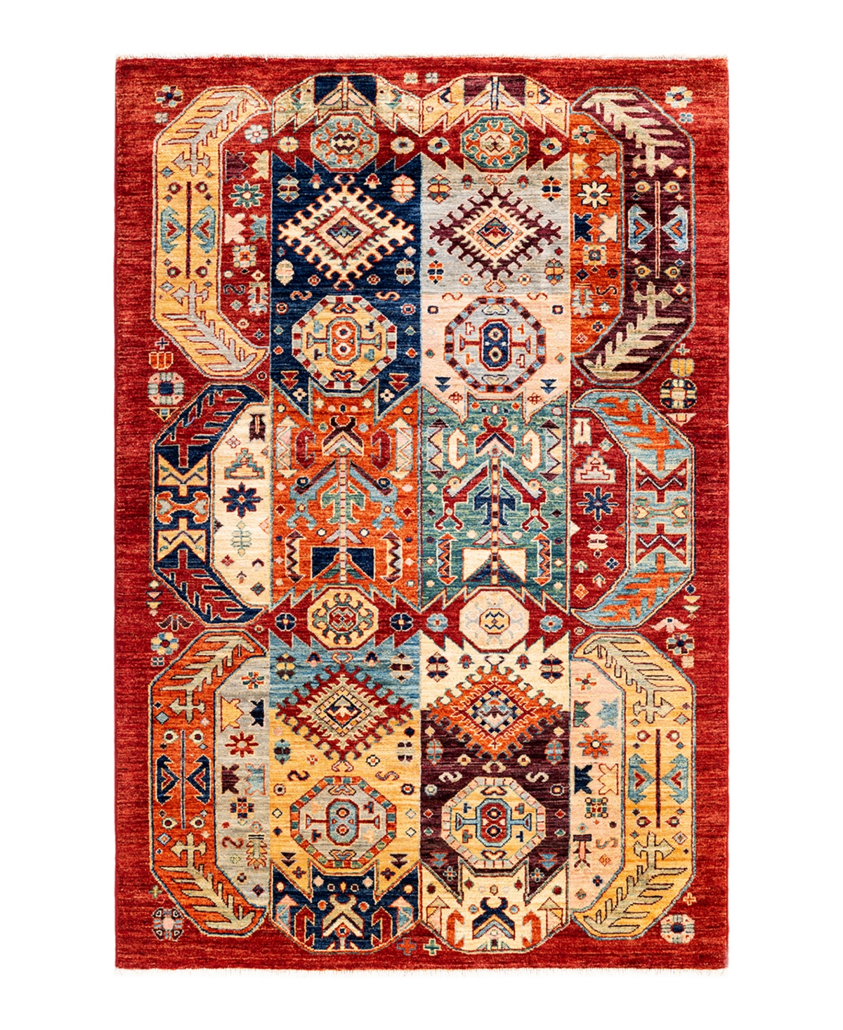 Adorn Hand Woven Rugs Serapi M1973 3'11in x 5'10in Area Rug - Orange