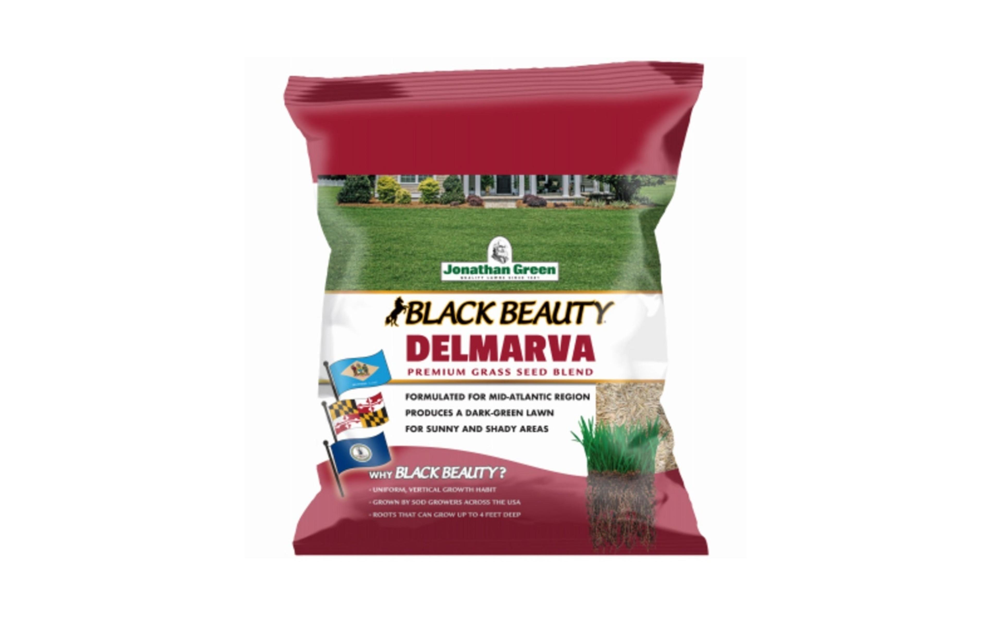 Jonathan Green 10393 Black Beauty Delmarva Mix Grass Seed, 50 Lb
