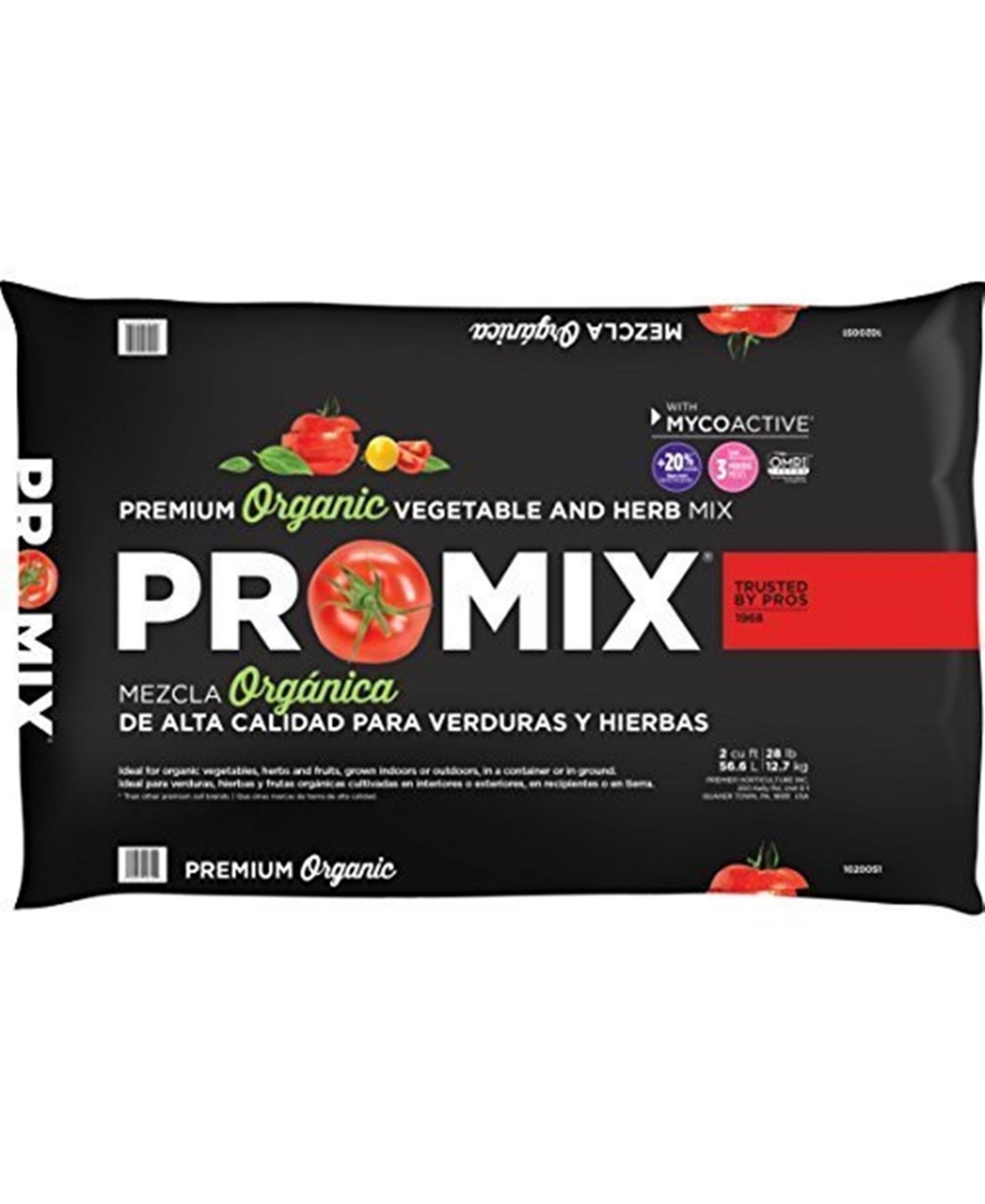 Pro-mix Organic Vegetable and Herb Mix, 2CF - Multi