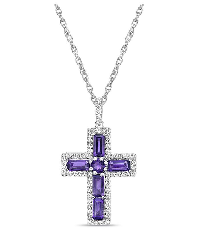 Amethyst on sale necklace macys
