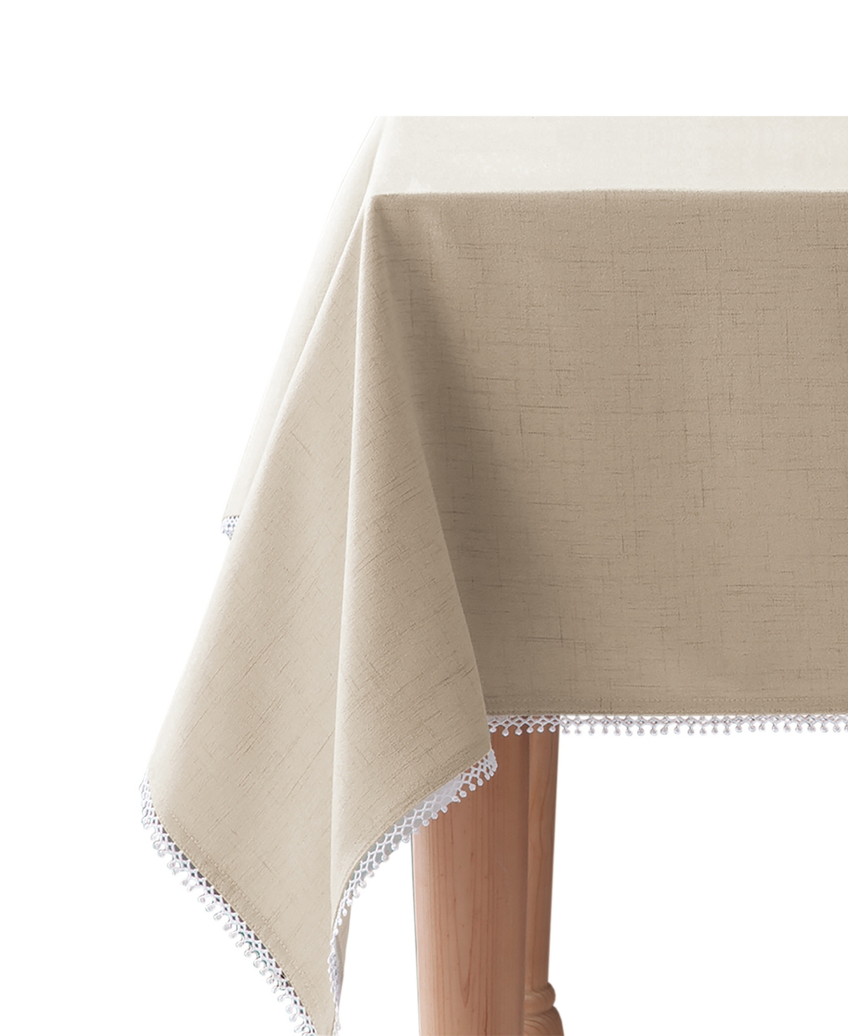 Lenox French Perle Tablecloth, 52" X 70" In Natural