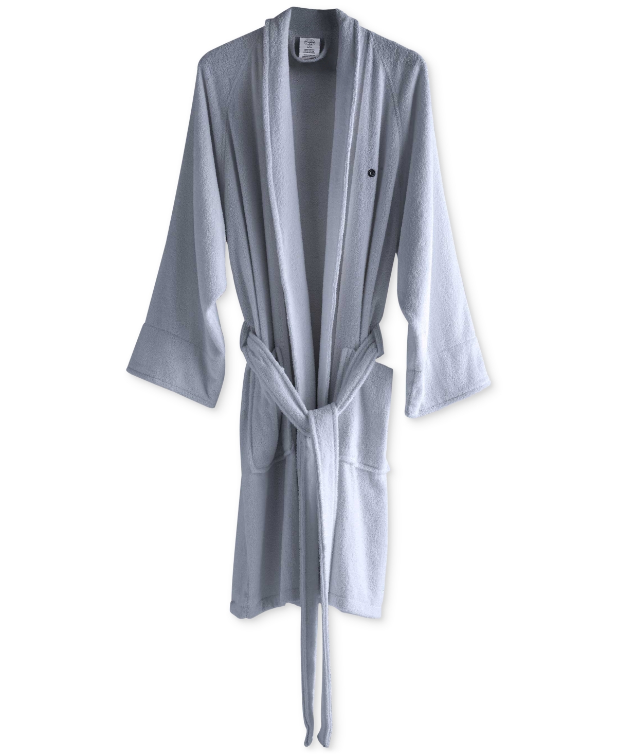 Clean Design Home X Martex Low Lint 100% Cotton Robe In Blue