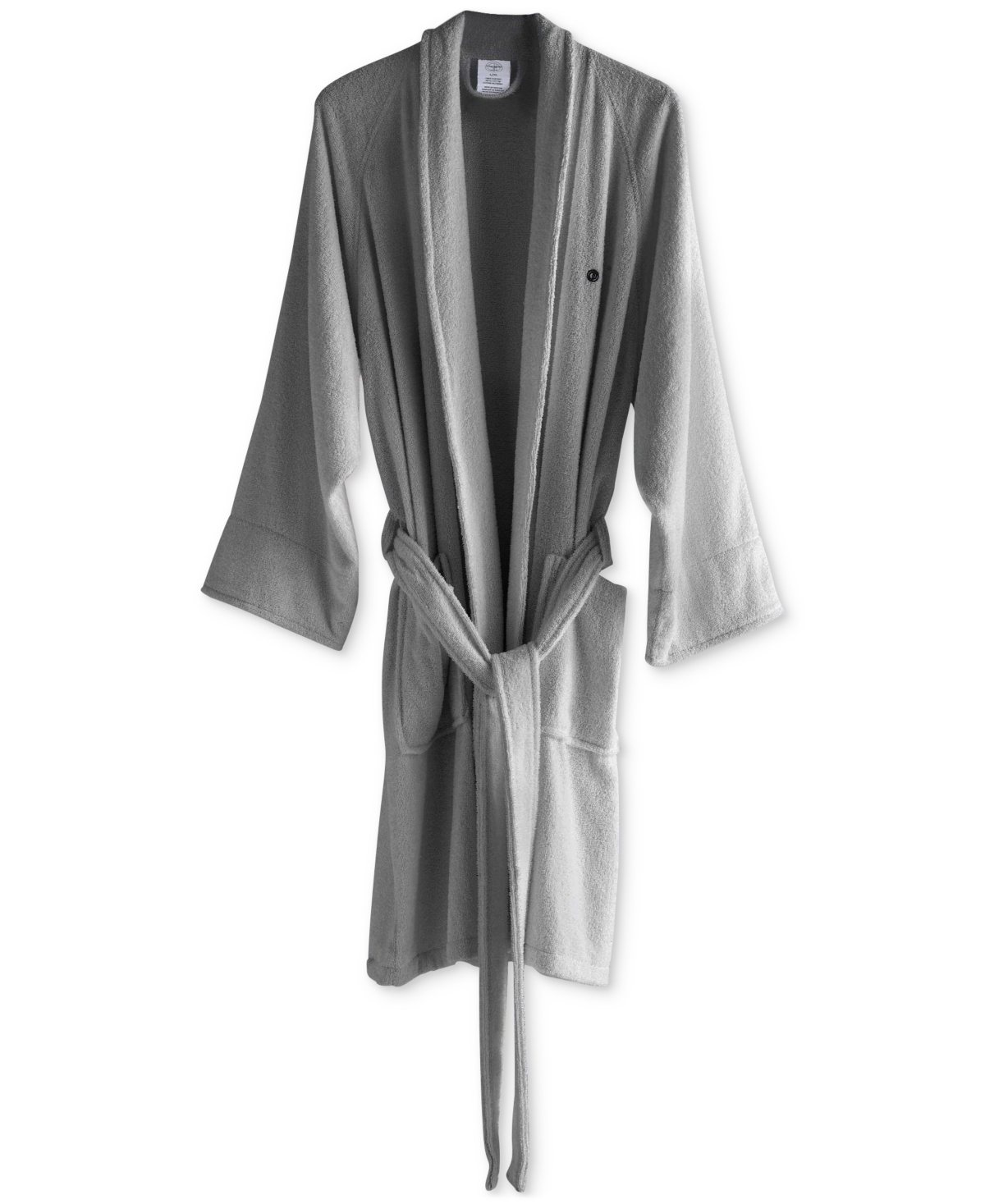 Shop Clean Design Home X Martex Low Lint 100% Cotton Robe In Gray