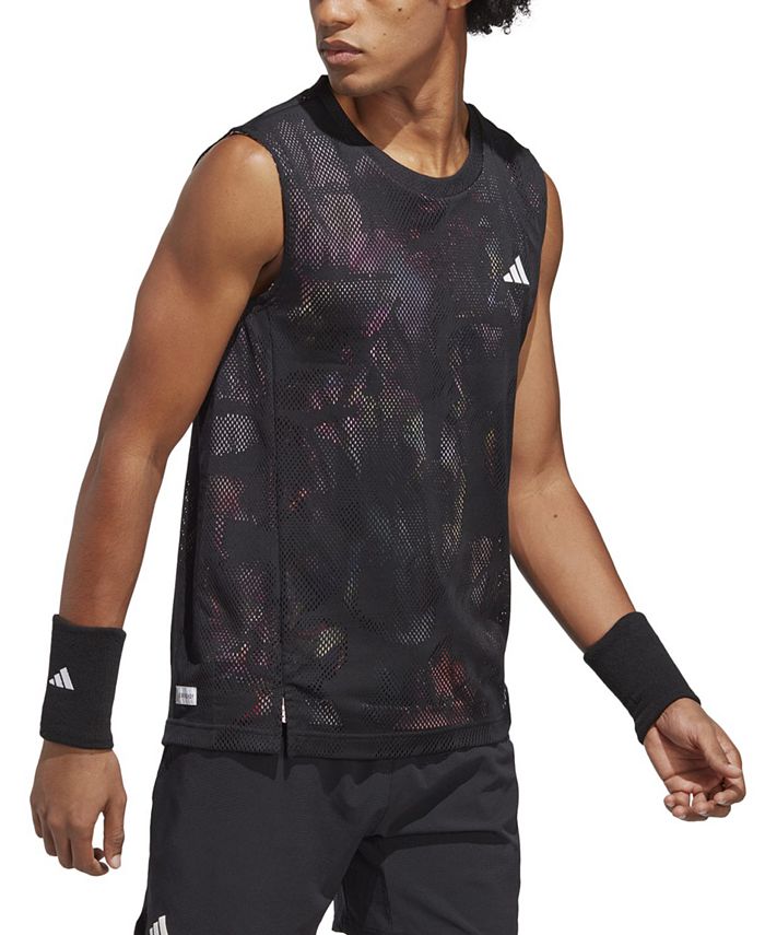 Marco de referencia bronce físico adidas Men's Melbourne Tennis Slim-Fit Sleeveless Performance T-Shirt -  Macy's
