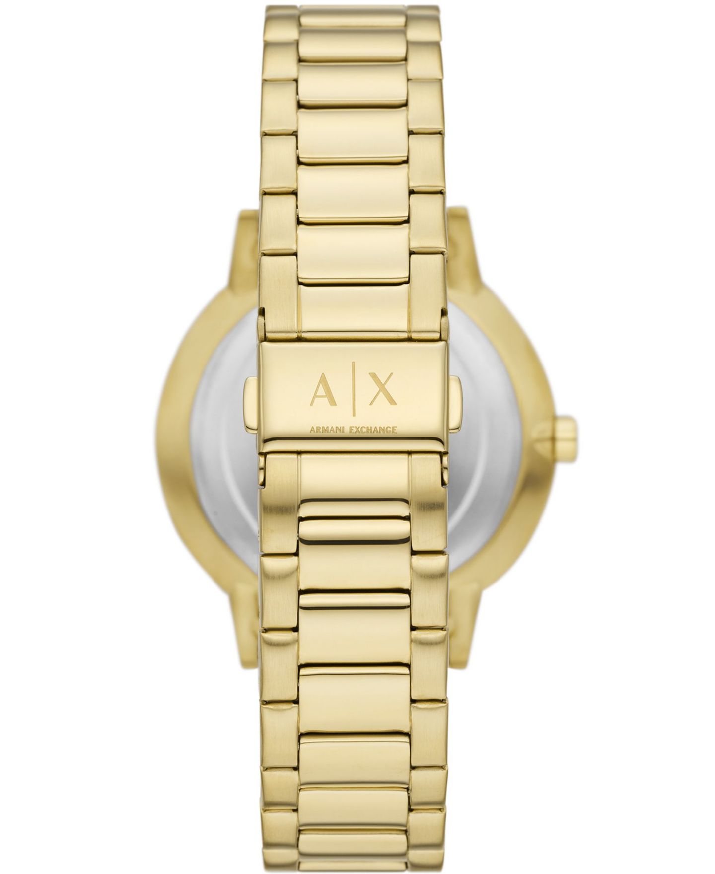 Мужские часы A|X Armani Exchange на золотистом стальном браслете, набор с браслетом, 42 мм — фото 3
