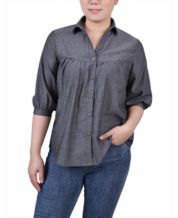 Macy's linen blouses hot sale