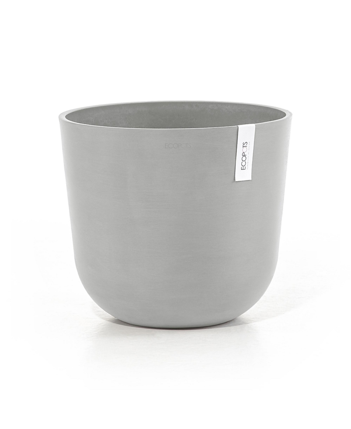 Oslo Indoor and Outdoor Modern Planter, 14in - White grey