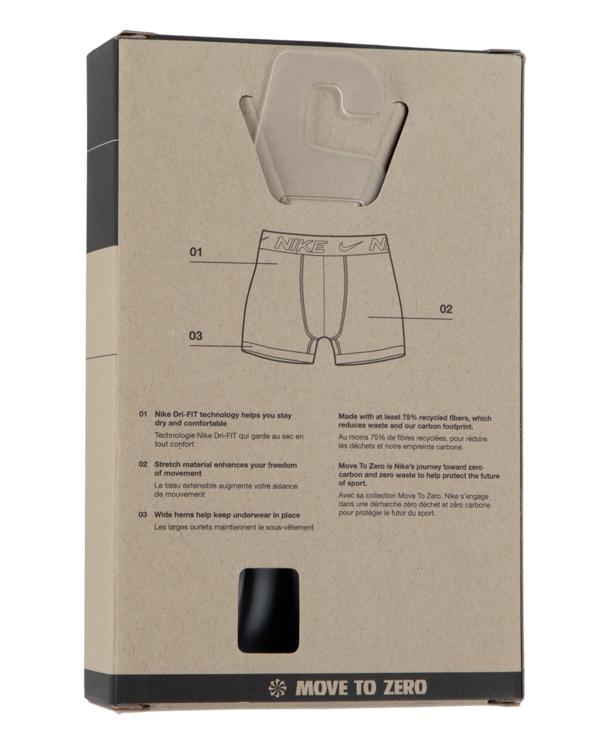 Nike Big Boys Essential Dri-fit Boxer Briefs, Pack of 3 - Black