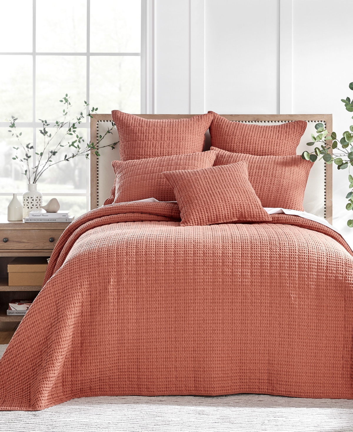 Levtex Mills Waffle Classic 3-pc. Bedspread Set, Full In Clay