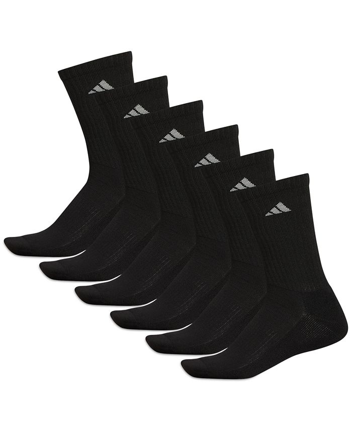 adidas Men's Cushioned Athletic 6-Pack Crew Socks - Macy's