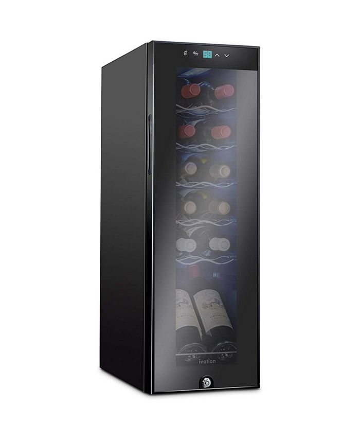 Ivation Freestanding Wine Refrigerator, 12 Bottle Wine Cooler Macy's