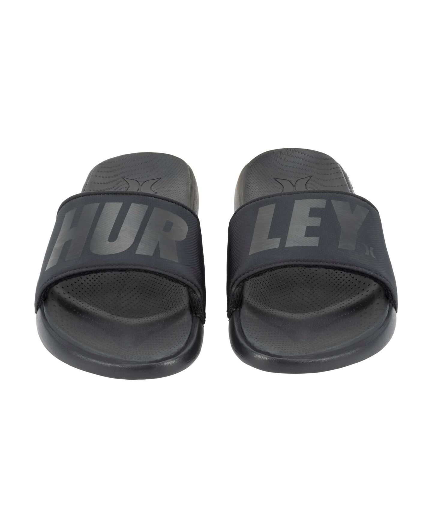 Мужские сандалии Hurley Jumbo Tier Slide, цвет: Чёрный / Белый — фото 2