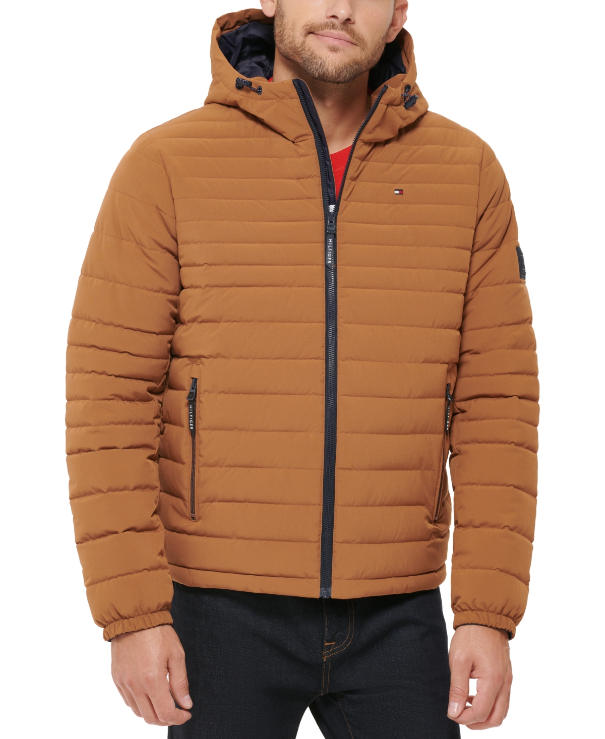 Tommy hilfiger sport quilted hooded jacket top