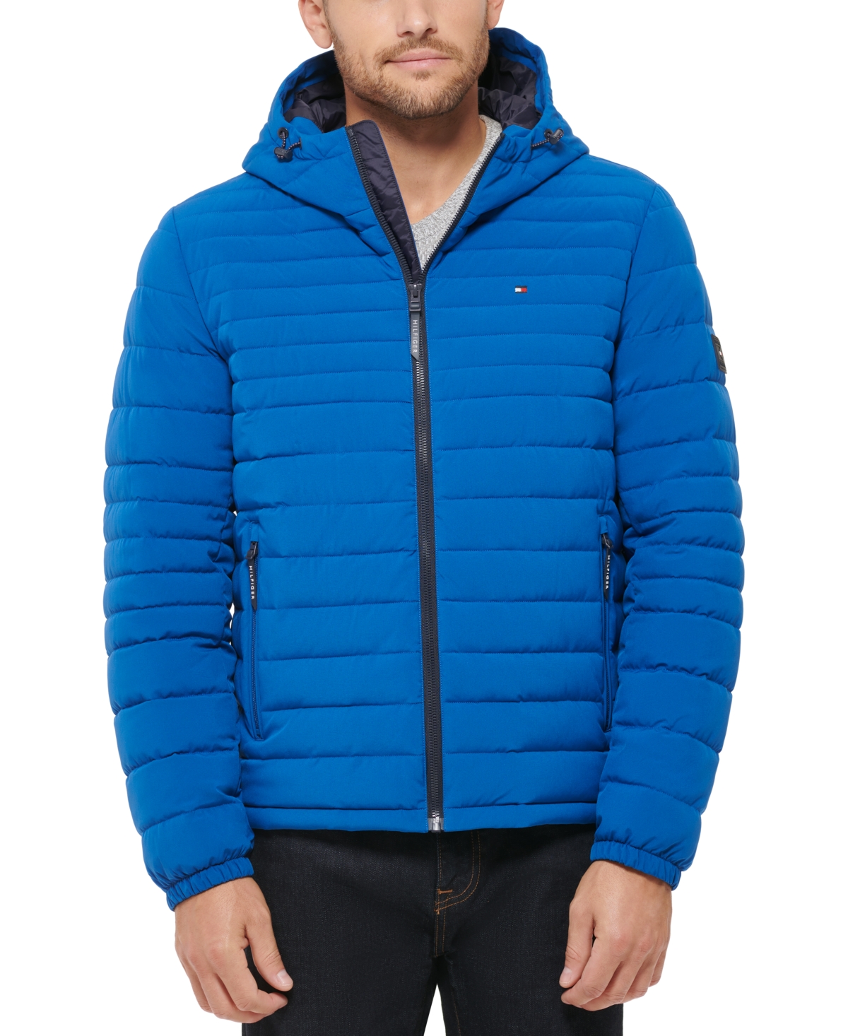 Tommy Hilfiger Men's Down Quilted Packable Puffer Jacket In Royal