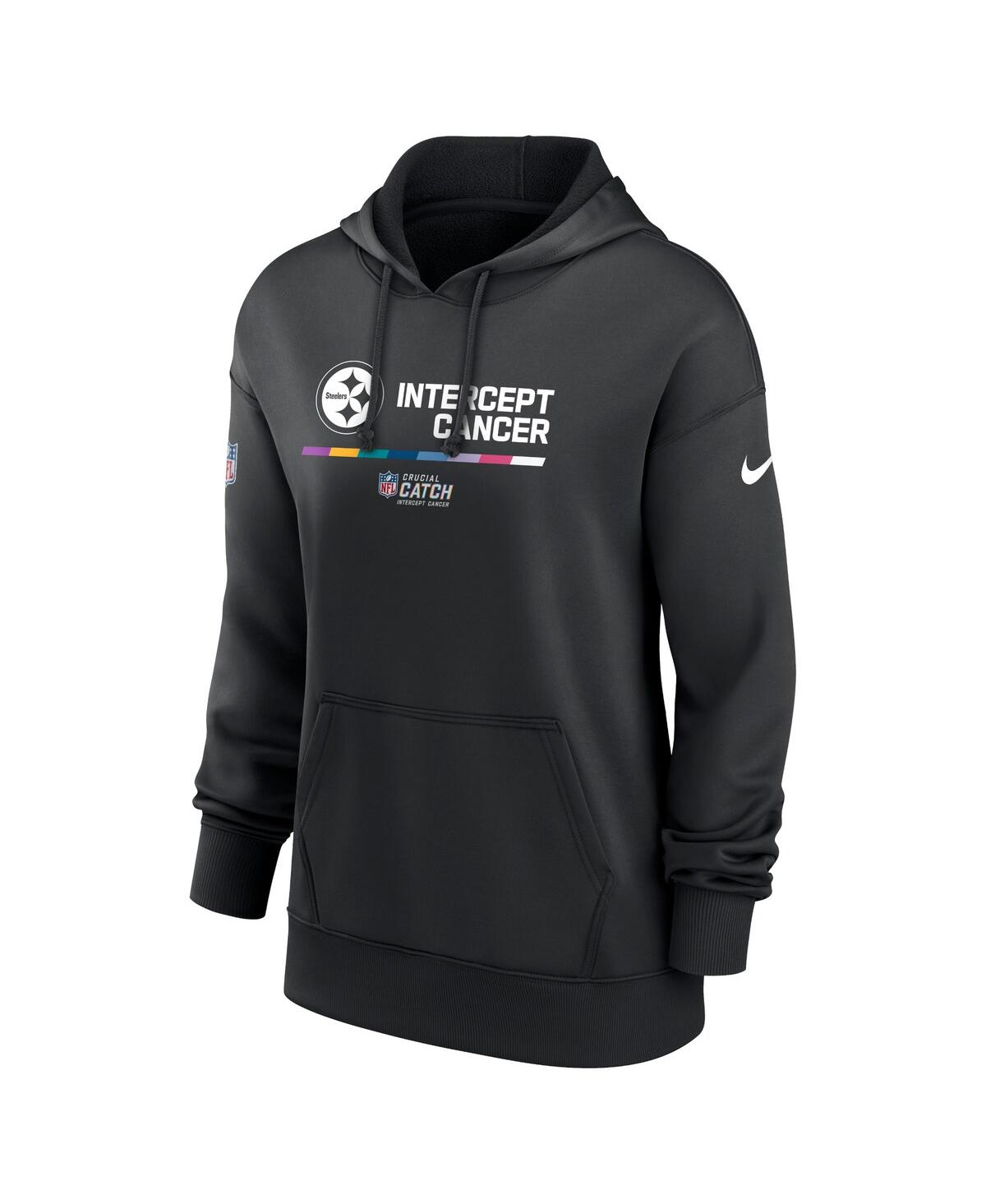 Shop Nike Women's  Black Pittsburgh Steelers 2022 Nfl Crucial Catch Therma Performance Pullover Hoodie