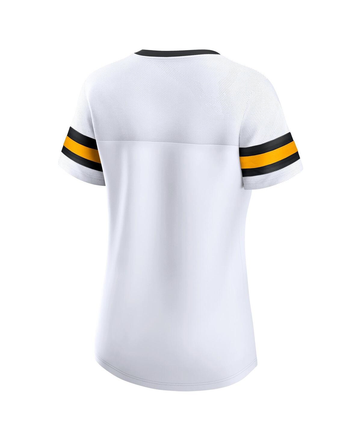 Fanatics Branded White Pittsburgh Steelers Sunday Best Lace-up T-shirt In White