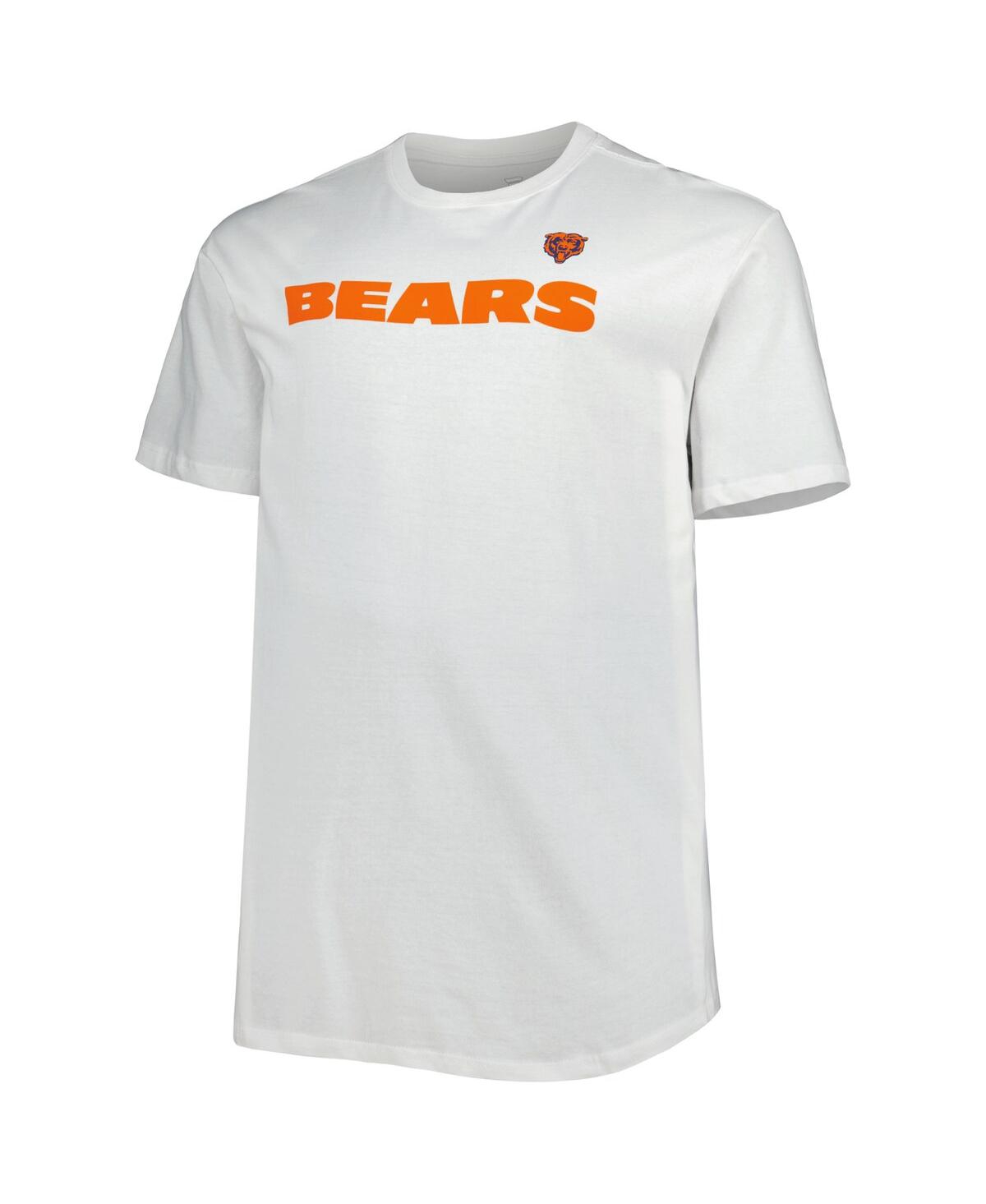 Shop Fanatics Men's  White Chicago Bears Big And Tall Hometown Collection Hot Shot T-shirt