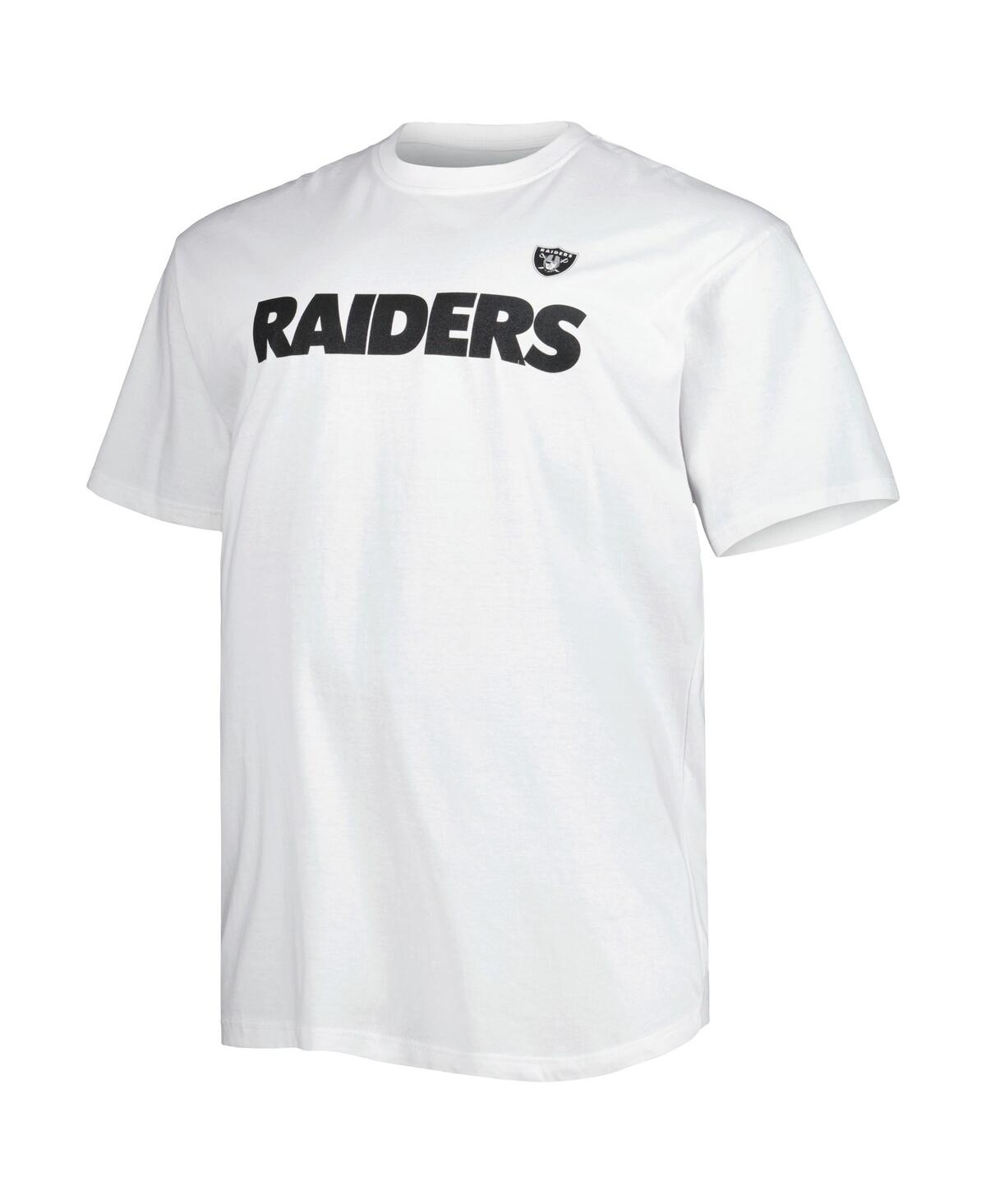 Men's FanaticsLas Vegas Raiders Big and Tall Hometown Collection Hot Shot T-shirt - White