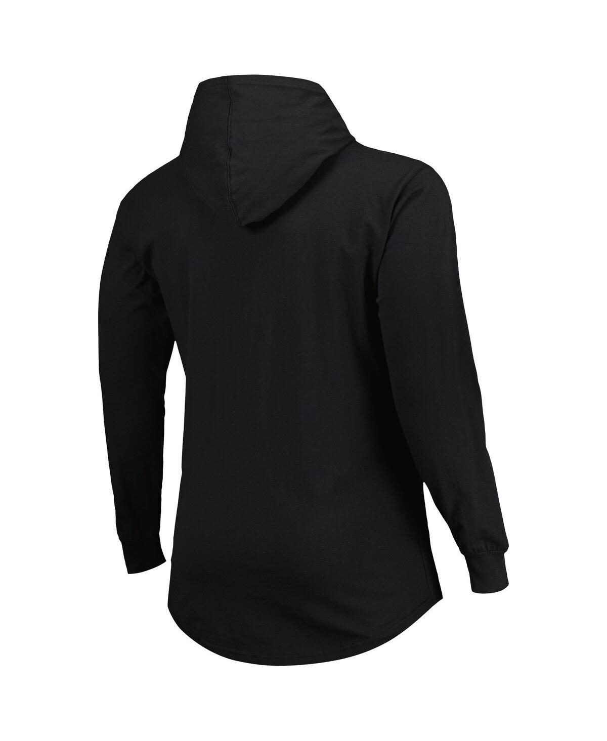 Fanatics Branded Black Las Vegas Raiders Big & Tall Front Runner Pullover Hoodie In Black