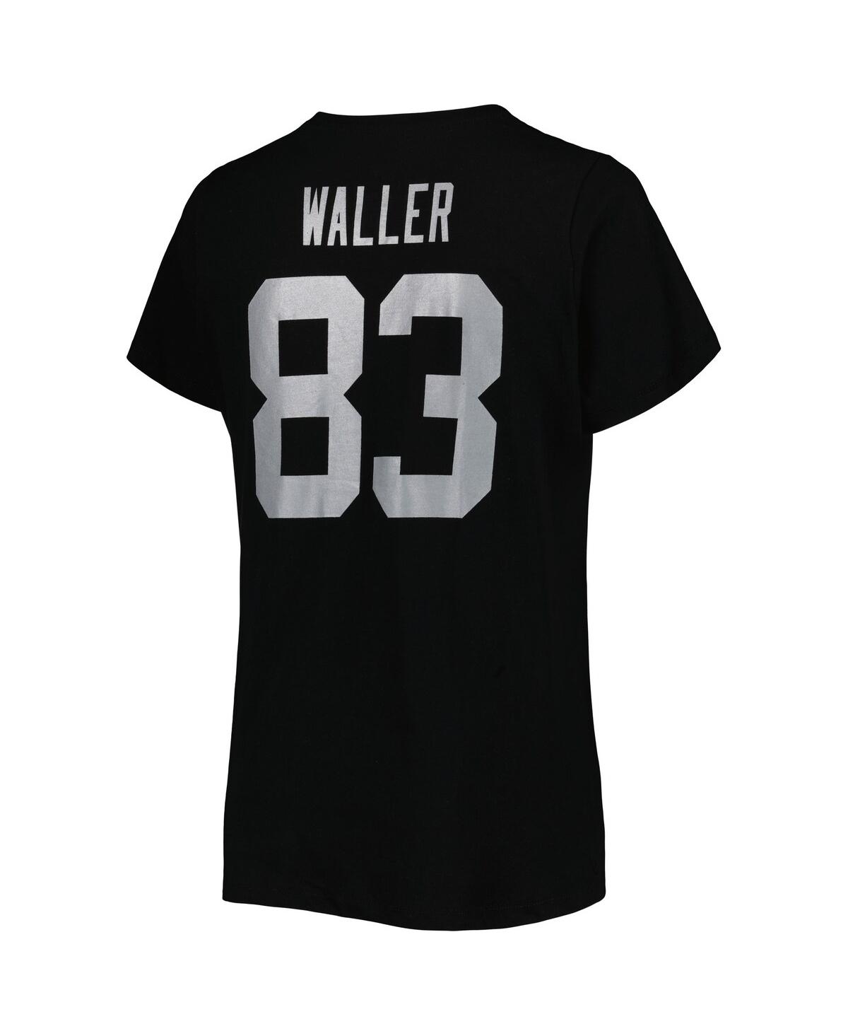 Fanatics Branded Darren Waller Black Las Vegas Raiders Plus Size Player Name & Number V-neck T-shirt In Black