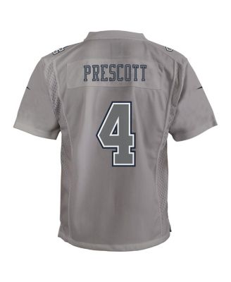 Big Boys Dak Prescott Gray Dallas Cowboys Atmosphere Game Jersey