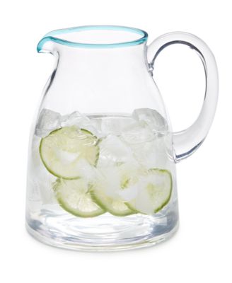 The Cellar - Southwest Blue-Rimmed Acrylic Pitcher