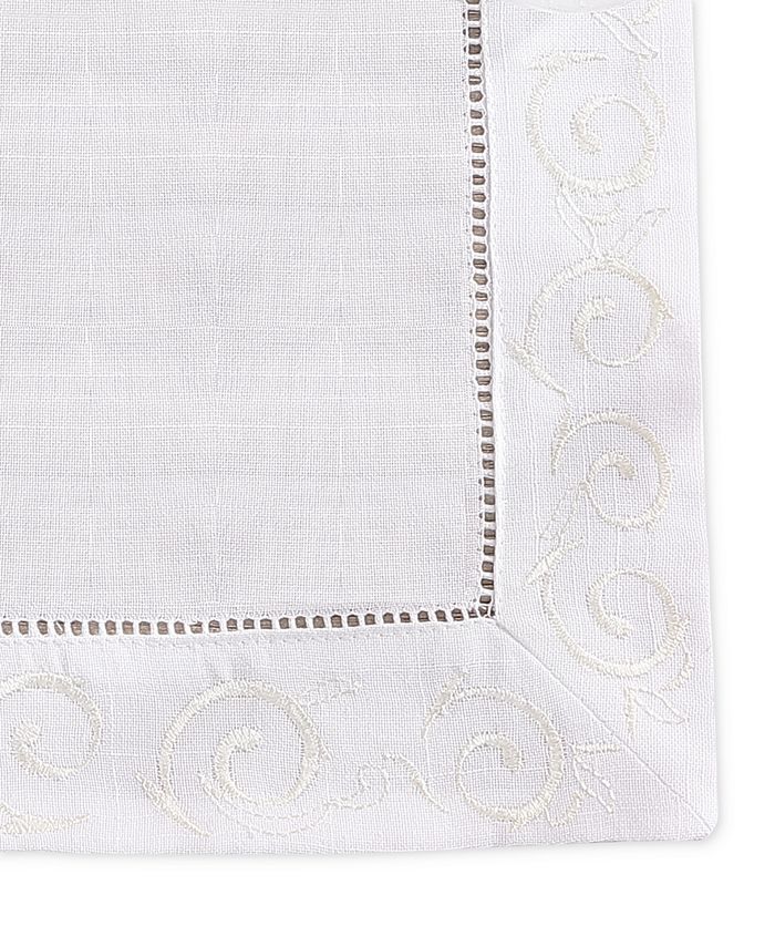Villeroy & Boch Rose Garden Hemstitch Fabric Tablecloth, 60" x 102