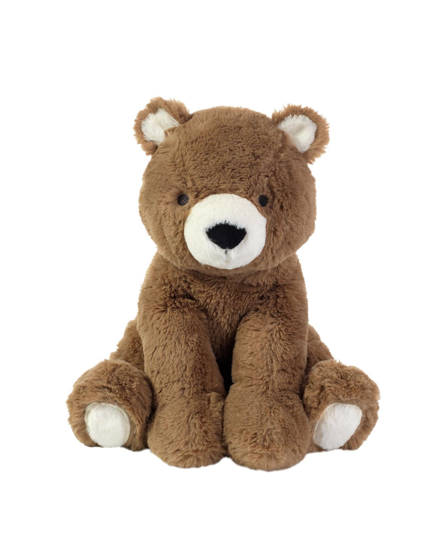 Детская мягкая игрушка Lambs & Ivy Wally Bear 10" Baby-Safe Faux Fur Plush, цвет: Коричневый — фото 1