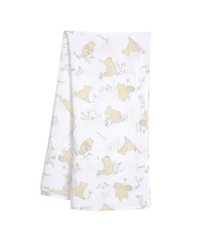 Lambs & Ivy Disney Baby Winnie the Pooh Swaddle Blanket & Plush Toy