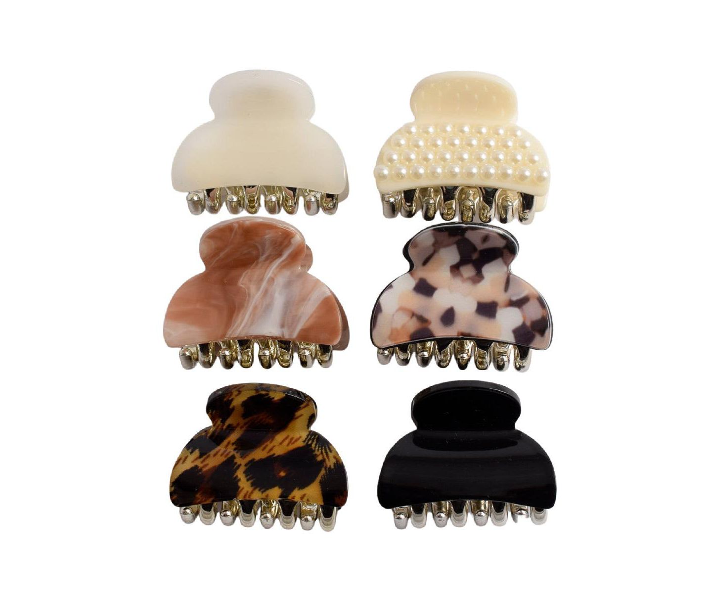 Женские аксессуары Headbands of Hope Claw Clip Set of 6 - Fall Retro — фото 1
