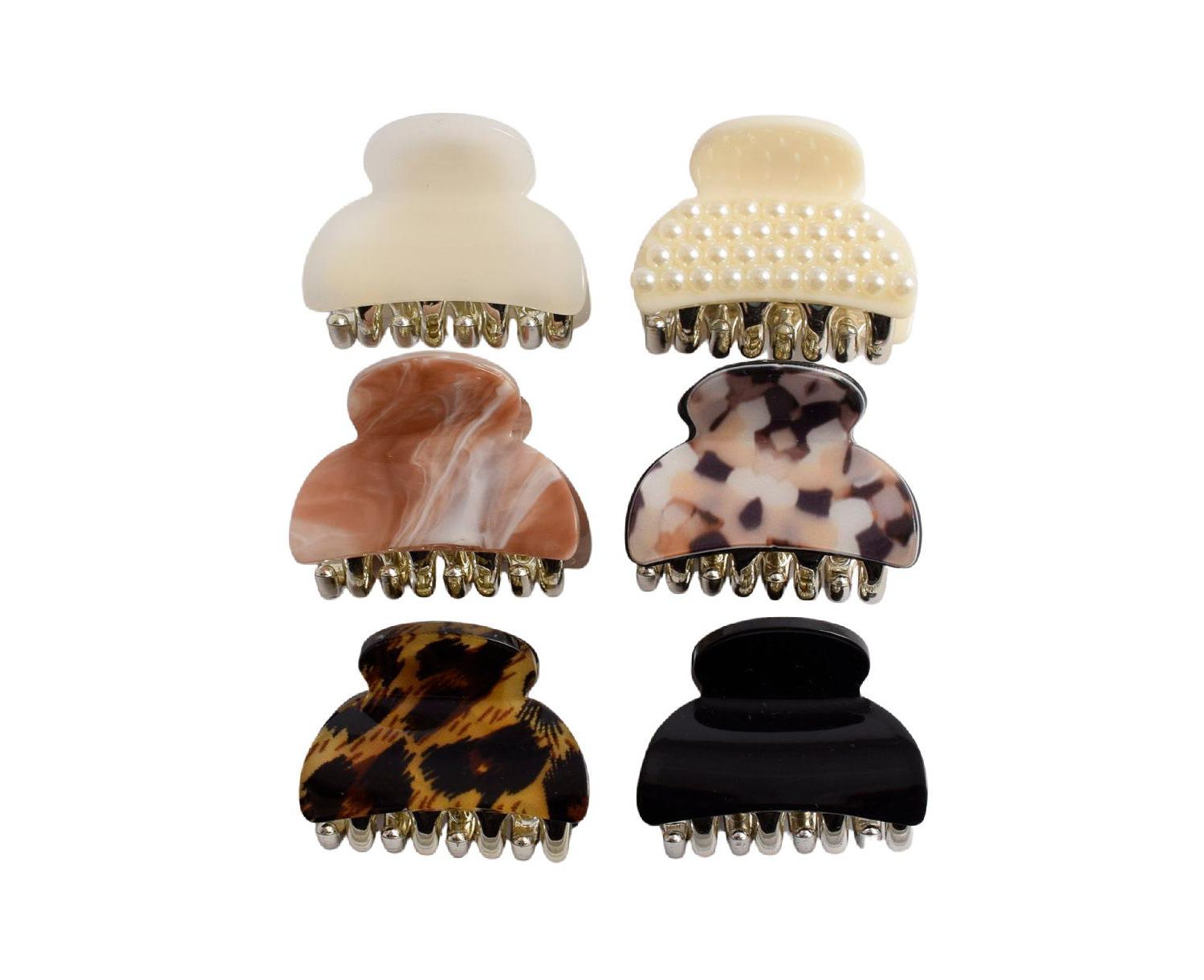 Women's Claw Clip Set of 6 - Fall Retro