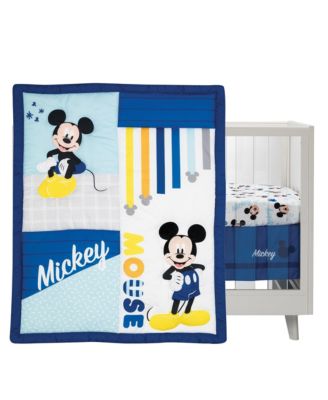 Disney Baby Forever Mickey Mouse 3-Piece Blue Crib Bedding Set