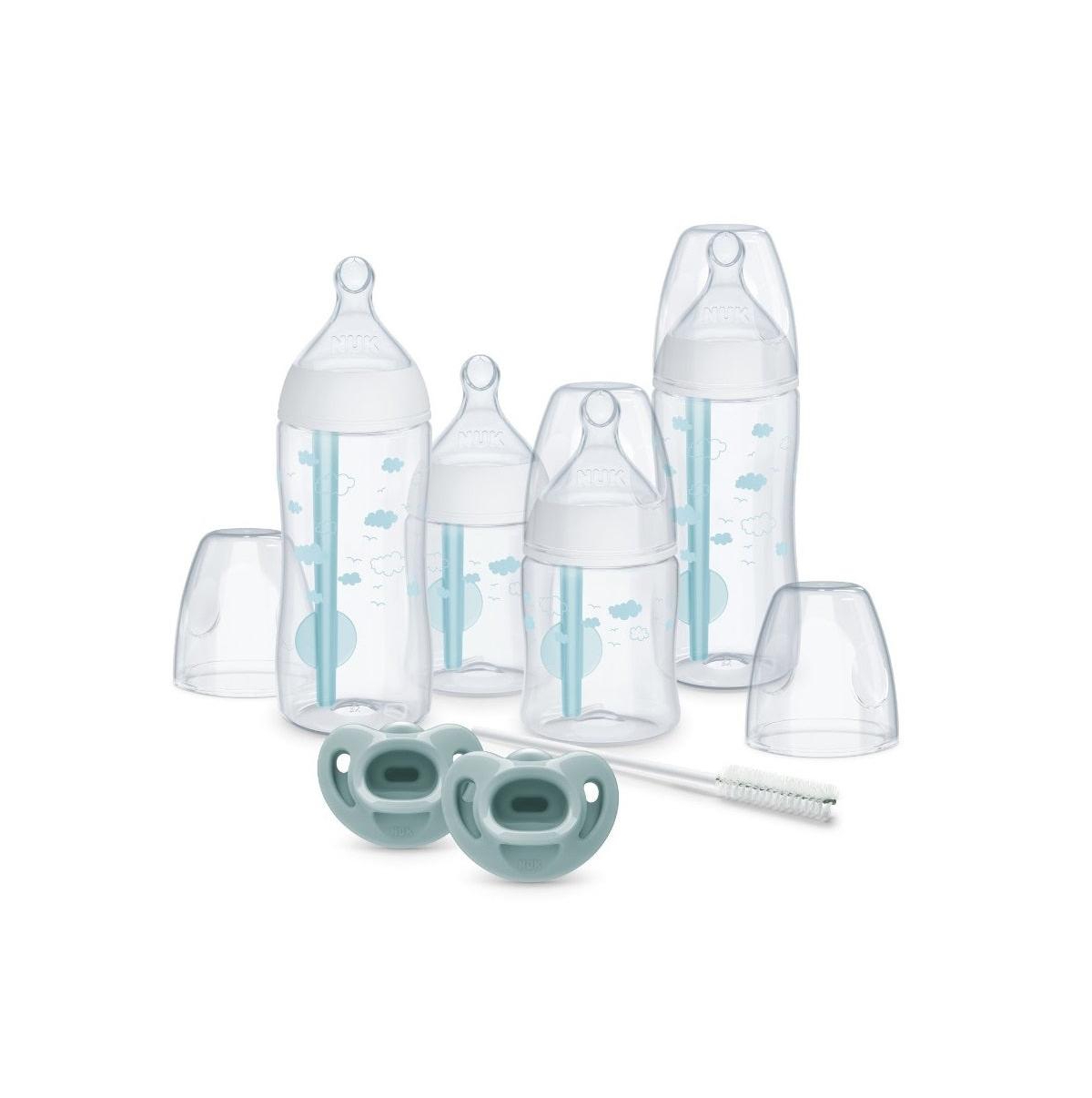 Nuk 7 Piece Smooth Flow Pro Anti Colic Bottle And Pacifier Newborn Set In White