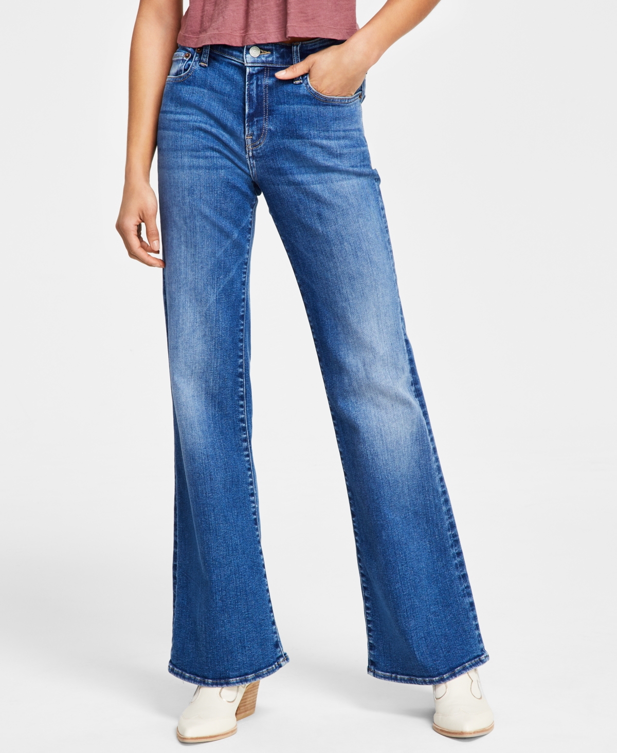 correct warmte terrorisme Lucky Brand Women's Something Sweet Mid-rise Flared Jeans | ModeSens