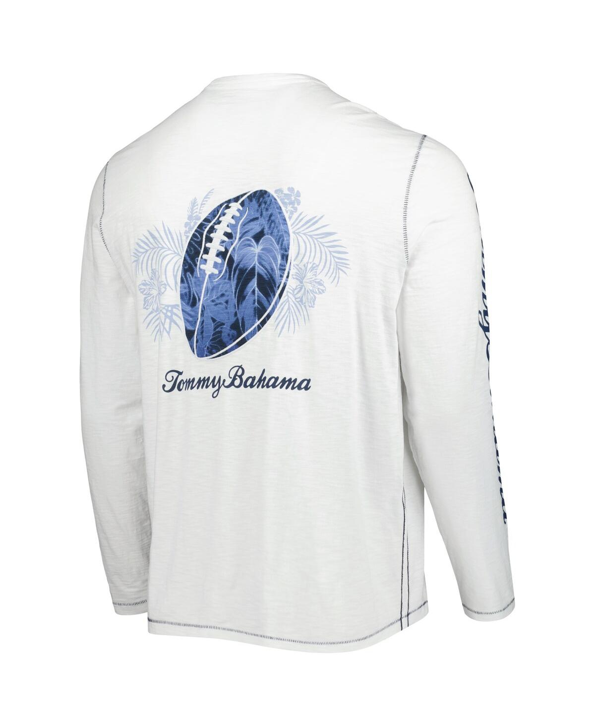 Shop Tommy Bahama Men's  White Chicago Bears Laces Out Billboard Long Sleeve T-shirt