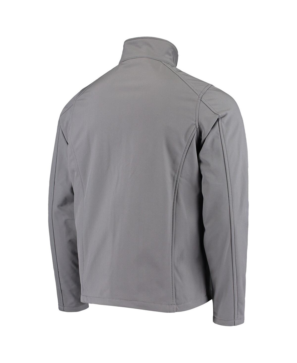 DUNBROOKE MEN'S DUNBROOKE CHARCOAL MIAMI DOLPHINS SONOMA SOFTSHELL FULL-ZIP JACKET 