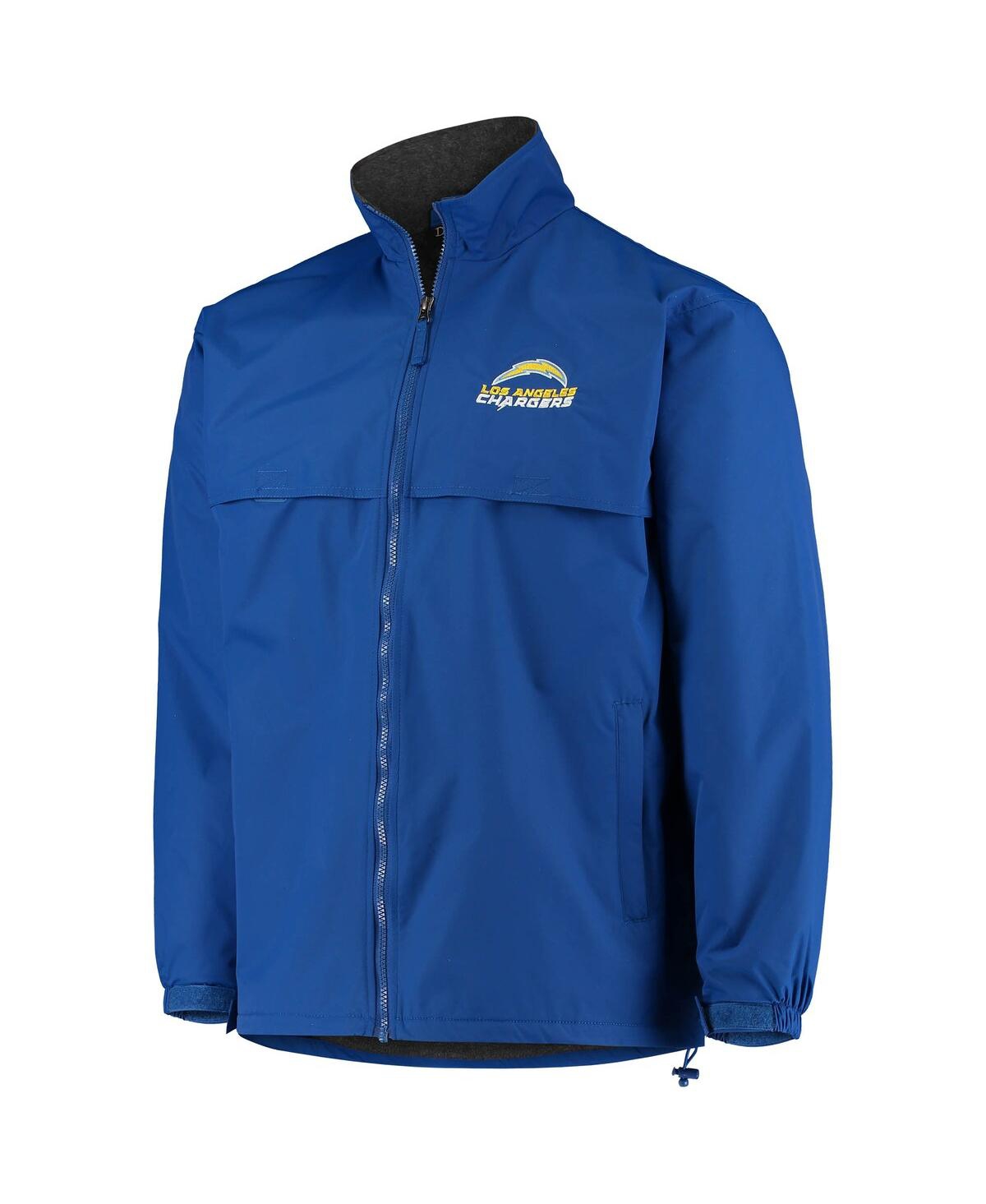 DUNBROOKE MEN'S DUNBROOKE ROYAL LOS ANGELES CHARGERS TRIUMPH FLEECE FULL-ZIP JACKET 