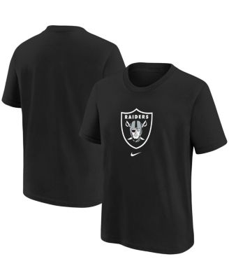 Big Boys Black Las Vegas Raiders Logo T-shirt