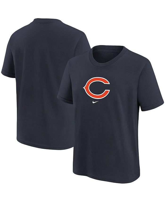 Nike Big Boys Navy Chicago Bears Logo T-shirt - Macy's